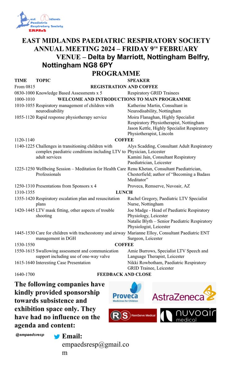 My baby project is into its 7th year and such a fantastic line up of speakers #empres