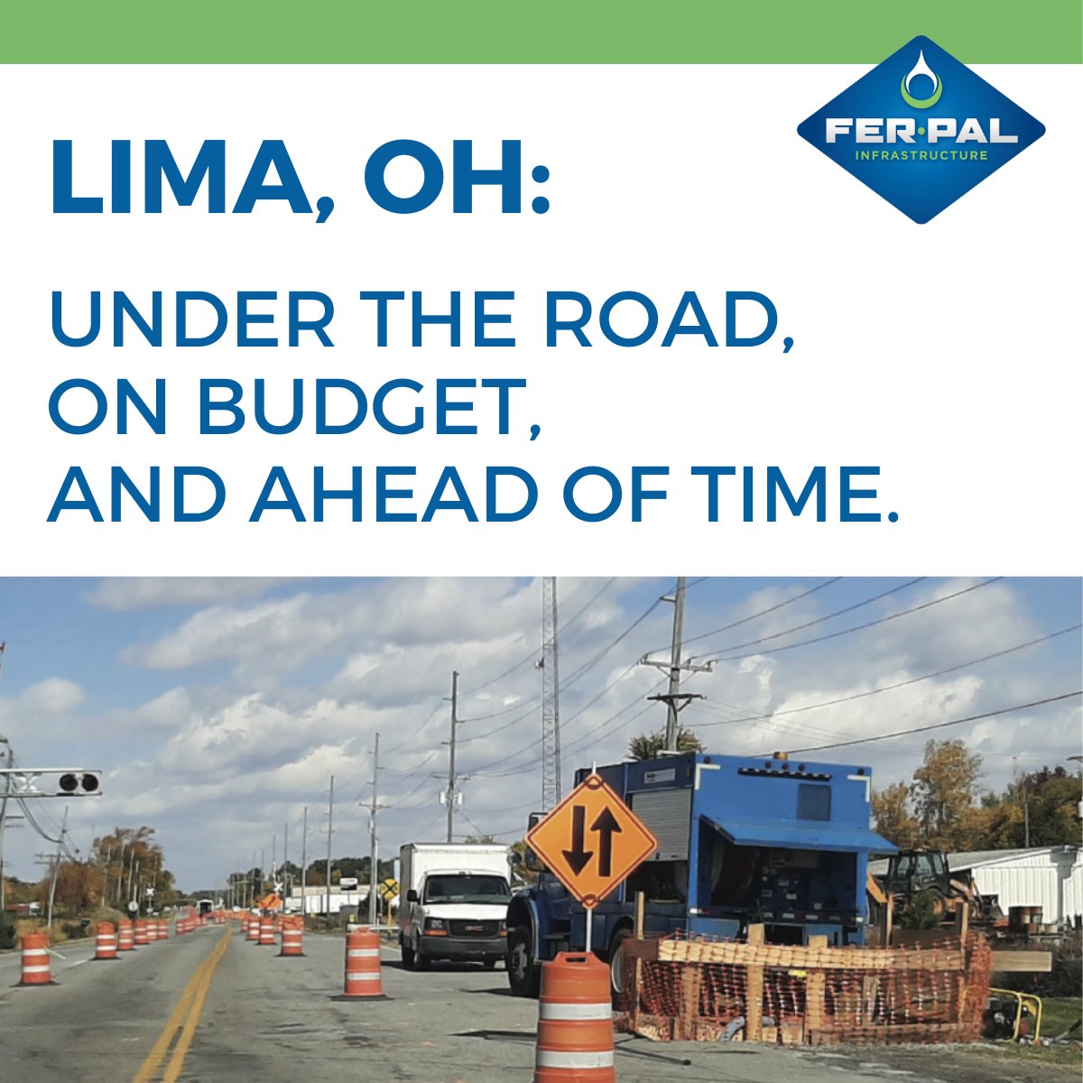 FER__PAL's tweet photo. With a problematic #watermain under a vital route, road closure could have devastated Lima's manufacturing #community. 

FER-PAL completed the project with minimal disruption, lower costs and a stronger, more #resilient product: https://t.co/JF4NwQJHEU

#Ohio #infrastructure https://t.co/bG9kTZEYRr