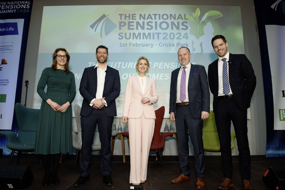 PwCIreland's tweet photo. 👏 We were proud to be sponsors of The National Pensions Summit 2024 yesterday in Croke Park.
💡 Martin McAlister, Senior Manager, Pensions, gave an insightful outlook on the pensions industry.
Check out some highlights below 👇
#PensionsSummit24 @SummitPensions https://t.co/srXYQItqFU