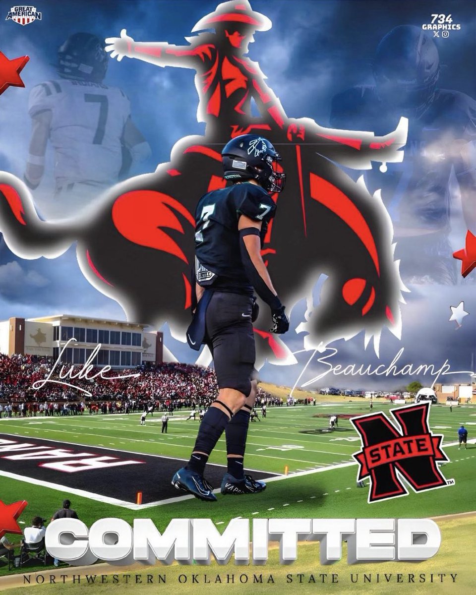 HOME!!❤️🖤 #Committed #AGTG 

<a href="/nwosufootball/">Ranger Football</a> <a href="/Coach_J_Medrano/">Jason Medrano</a> <a href="/CoachDBenway/">Coach Dax Benway</a> <a href="/coachahughes/">Alan Hughes</a> <a href="/Coach_RivWalker/">River Walker</a> <a href="/CoachBentrem/">Coach Bentrem</a> <a href="/RonnieJJones/">Coach Ronnie Jones</a> <a href="/CatoosaFootball/">Catoosa Football</a> <a href="/Coach_Sal/">Salvador Guerrero</a> <a href="/WheelandMark/">Mark Wheeland</a> <a href="/k2cAthletics/">Catoosa Athletics</a>