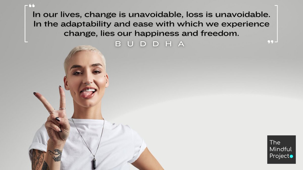 _MindfulProject's tweet image. We can get so wrapped up in the very real challenges of change, heartache, and loss. Observing these things in ourselves instead of being them can help us experience freedom and happiness in spite of them. #themindfulproject #mindfulness #observeyourthoughts #resilience #reframe
