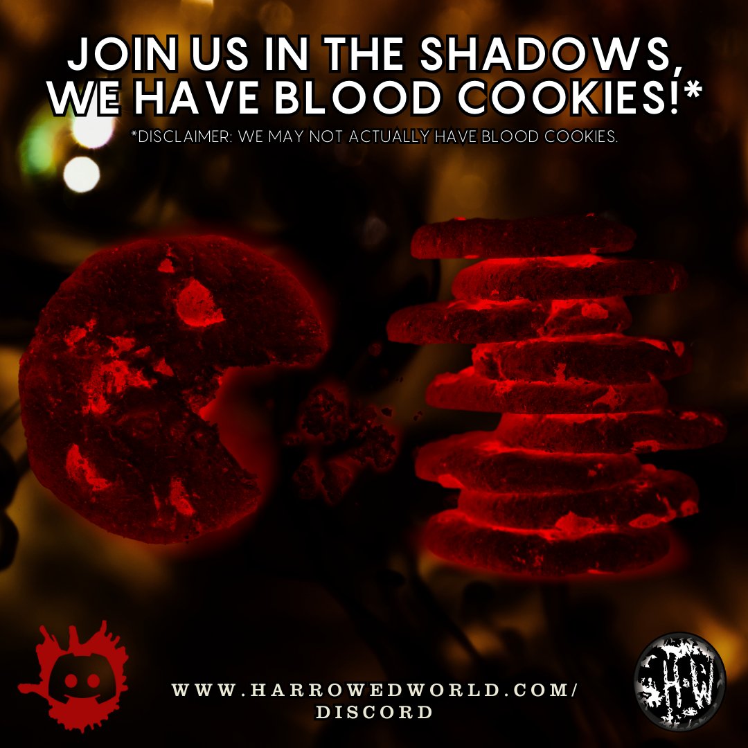 HarrowedWorld's tweet photo. Join us in the shadows, we have blood cookies!*

*Disclaimer: We may not actually have blood cookies.

https://t.co/LU0ASKe8lu

#vampire #vampires #vampcore #vampirecore #vampirism #vampireaesthetic #vtm #vtmb #vtmb2 #vampyre #vampyr #vampiregoth #vampiric https://t.co/S4tCiwggd0