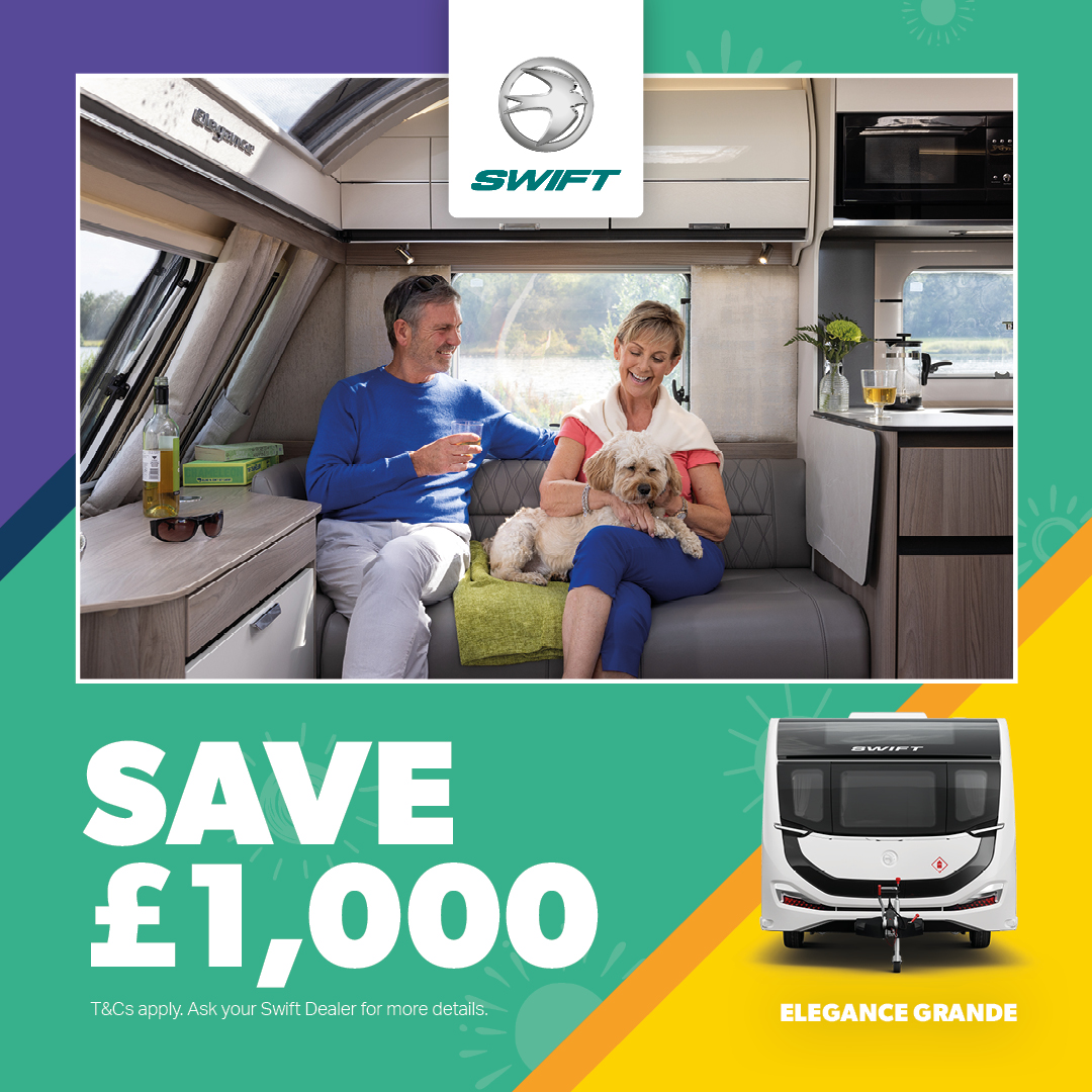 swiftgroup's tweet photo. We're extending our Elegance Grande offer until February 29th where you can save £1,000!
Immerse yourself in unmatched luxury with our Swift Elegance Grande 🌟
🌐 https://t.co/Ze7IaWfLeE
#Swift #CaravanOffers #NewAdventuresAwait https://t.co/cNKavEXnkS