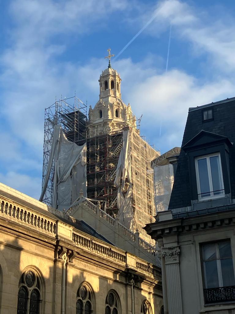 'unboxing' du clocher de la Trinité.(Paris), après des années de restauration ! Magnifique !