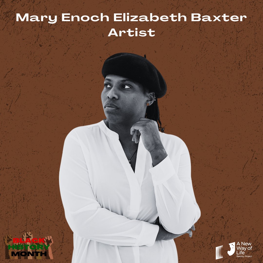 ANewWayofLife1's tweet photo. Mary Enoch Elizabeth Baxter is a multidisciplinary artist whose socially conscious work offers a critical perspective on mass incarceration and the particular struggles that Black women face in the system.

#BlackHistoryMonth #freedomwork #reentry https://t.co/TwTouS9LN1