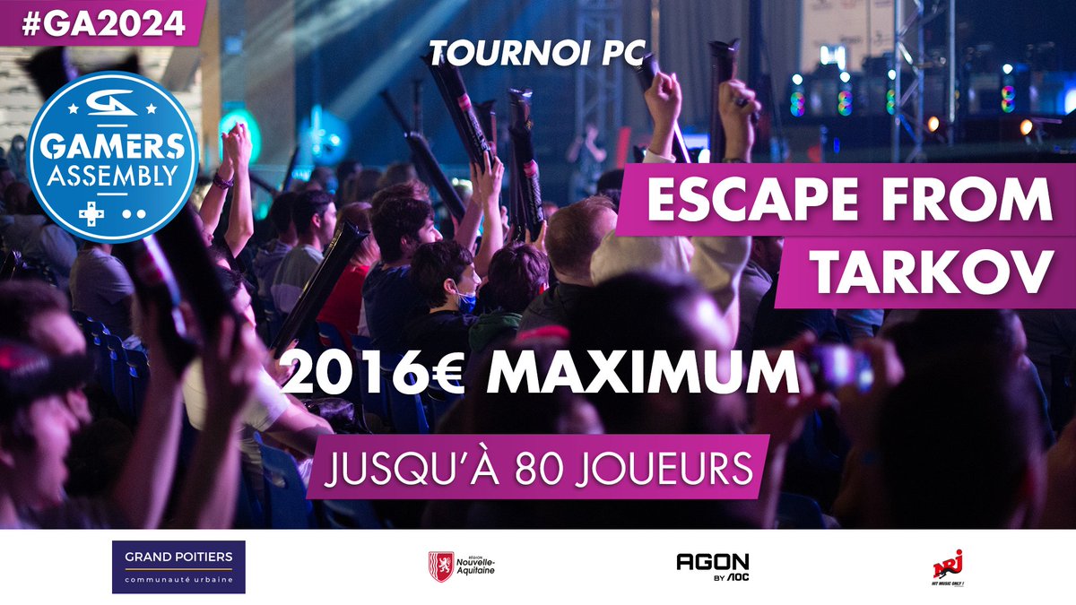 Qui de l'USEC ou du BEAR vas-tu choisir pour remporter le tournoi Escape from Tarkov de la #GA2024 ?  

Pour le savoir inscris toi ici 👉 ga2024.gamers-assembly.net/tournois/escap…