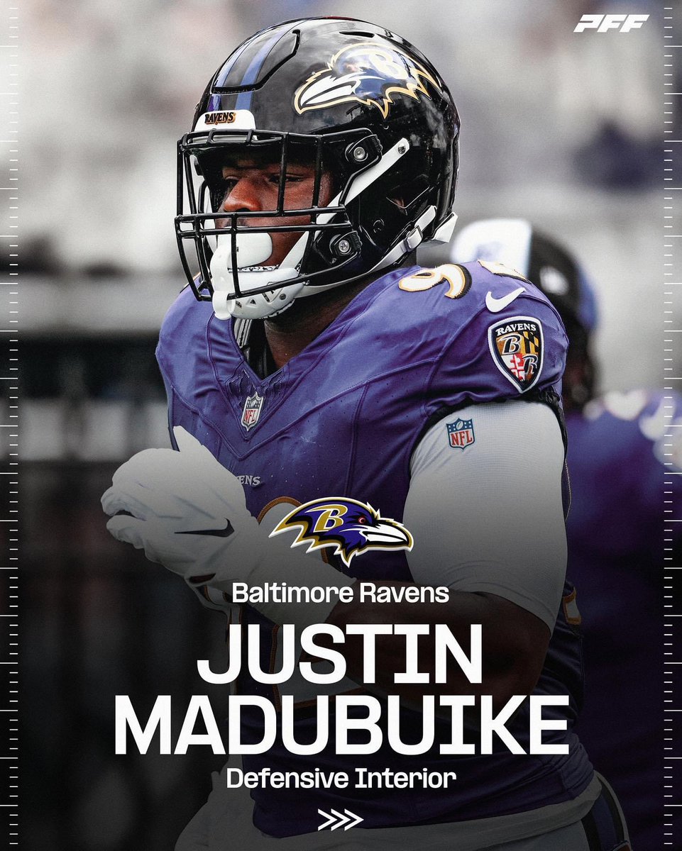 LiveRavenNation's tweet photo. PFF rates Justin Maduibuike as the one free agent that the Ravens cannot afford to lose this offseason.

Do you agree? 🤔 https://t.co/cGZ5r7bP5h
