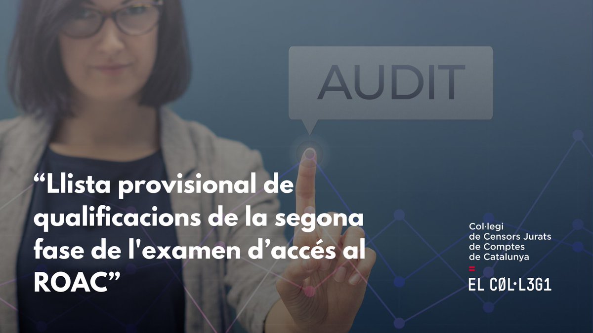 AuditorsCENSORS's tweet photo. 🎉 La llista provisional de qualificacions de la 2a fase de l'examen d'accés al #ROAC ja és aquí! Felicitats als aprobats! 👏🌟 Per als que no heu superat, recordeu: cada repte és una oportunitat per créixer. 💼🌱
🔗https://t.co/ZNHbIsuPSE https://t.co/AndFWuaaVQ