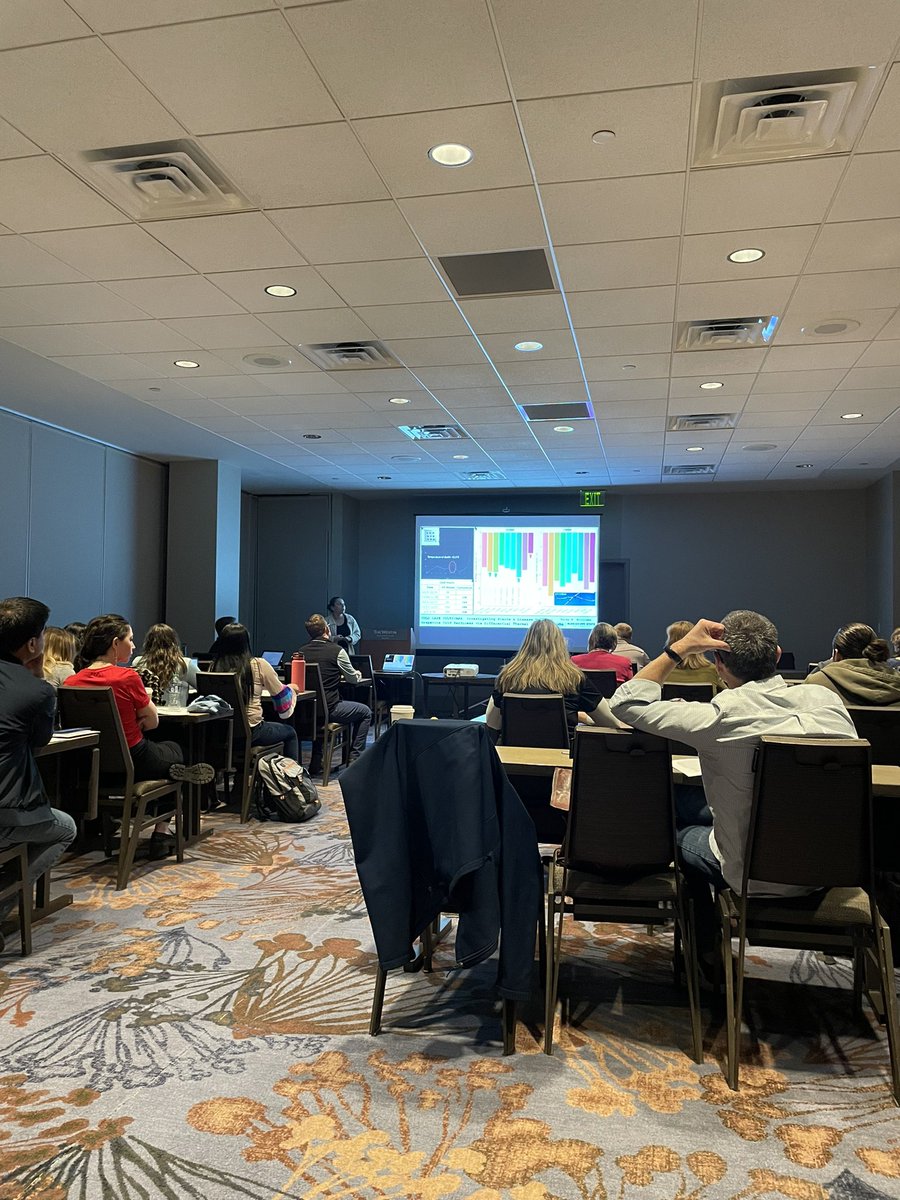 Haley Nicole Williams presenting her cold tolerance research in the Southern Fruit Workers Working Group at Southern Region ASHS!