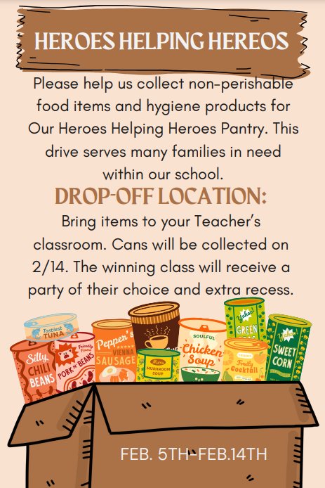 SMCISDCARPENTER's tweet photo. Can🥫you feel the 🥰♥️? @MrsJulian100 and I are excited to announce a Heroes Helping Heros Pantry right here at @HernandezSMCISD @SMCISDInnovates #halloffangs {The Solver Badge ✅) https://t.co/wzablXgG9V