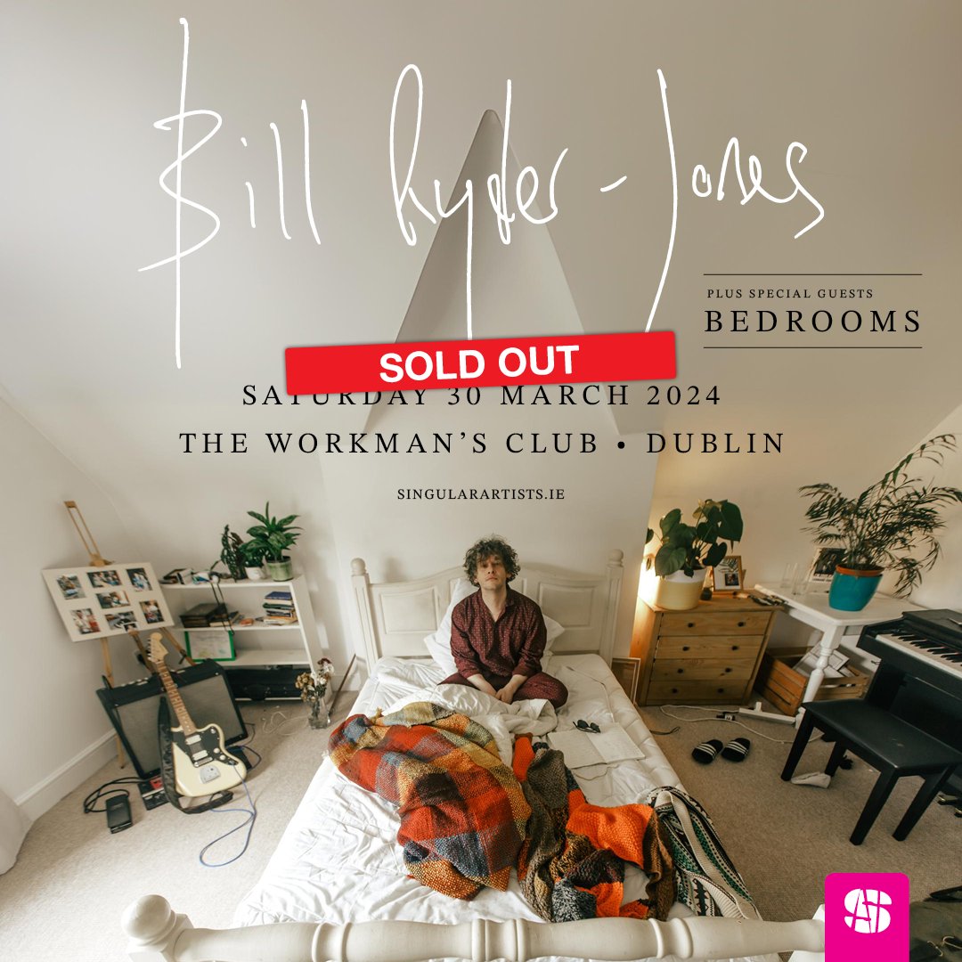 🚨 𝗝𝗨𝗦𝗧 𝗔𝗡𝗡𝗢𝗨𝗡𝗖𝗘𝗗 🚨 Dublin's own @Bedroomsband will be special guest to @BRyderJones' sold out show at The Workman's Club on 30th March. @singularartists @WorkmansDublin