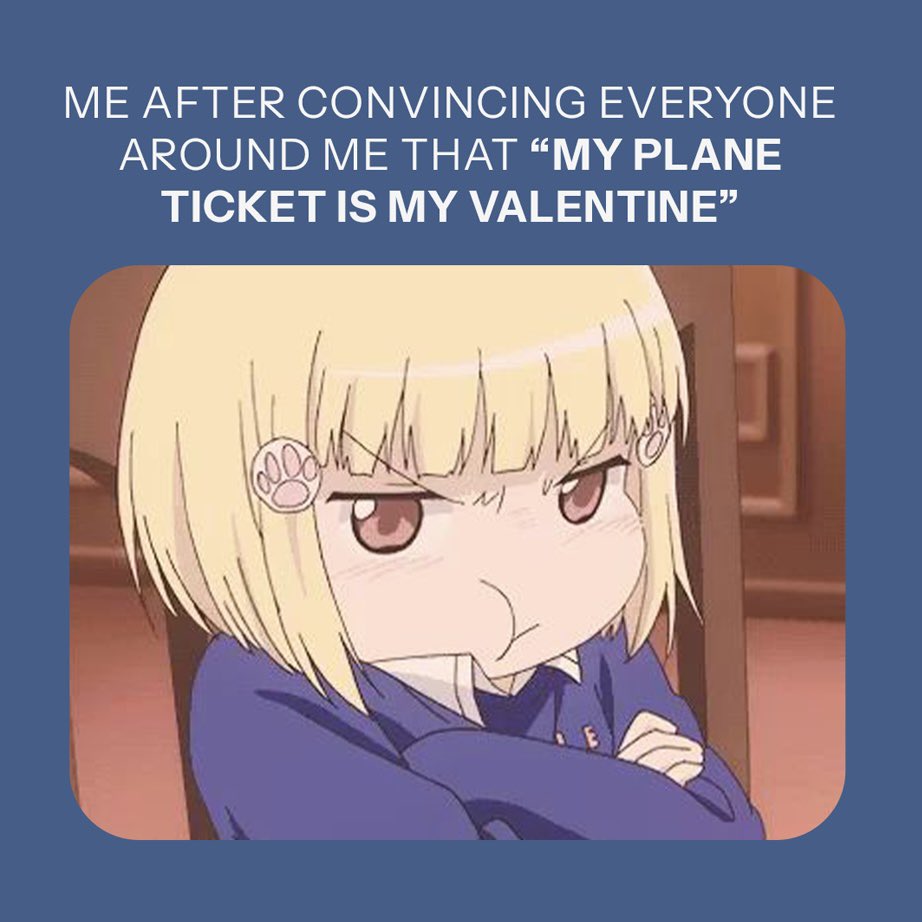 Yes, our plane ticket is our Valentine and we are very proud of it! 💌🏹

#justfly #justflyers #justflyJourney #Traveling #Flights #TravelLifestyle #Memes #Valentine