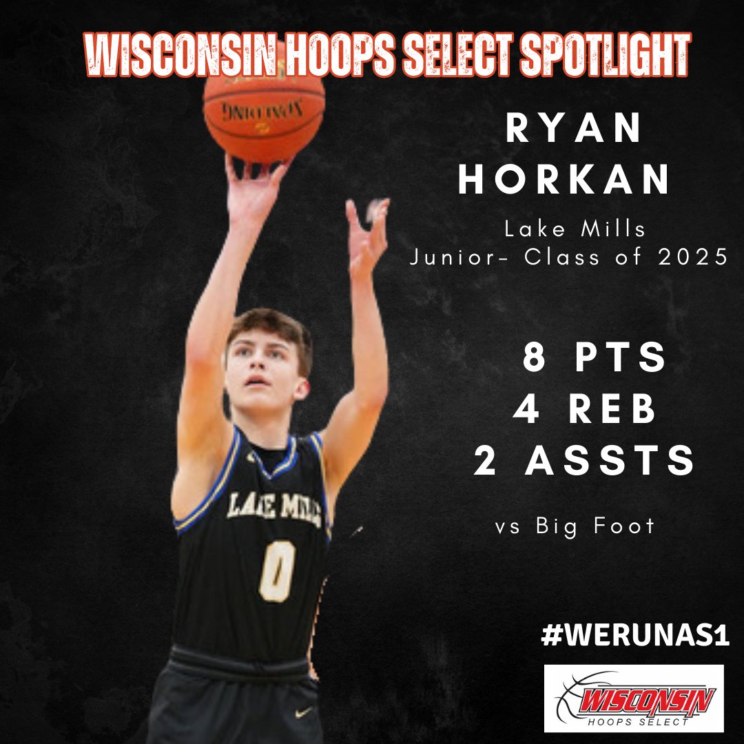 Wisconsin Hoops Select (@wishoopsselect1) on Twitter photo Lake Mills Junior Ryan Horkan scored 8 points and added 4 rebounds and 2 assists in a 84-48 win over Big Foot. #WeRunAs1 <a href="/PHCircuit/">Prep Hoops Circuit ๐</a> <a href="/PrepHoops_WI/">Prep Hoops Wisconsin</a> Lake Mills Junior Ryan Horkan scored 8 points and added 4 rebounds and 2 assists in a 84-48 win over Big Foot. #WeRunAs1 <a href="/PHCircuit/">Prep Hoops Circuit ๐</a> <a href="/PrepHoops_WI/">Prep Hoops Wisconsin</a>