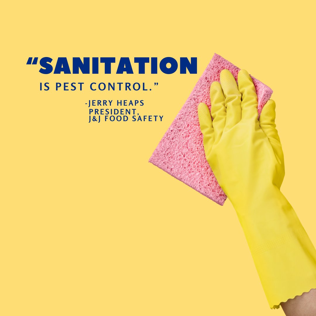 Jerry Heaps, J&amp;J Food Safety president, recommends food processors be aware of spillage on pallets, physically inspect ingredients prone to pest infestation at least every 30 days, and vacuum or sweep away debris instead of using high-pressure air. 
hubs.la/Q02fvRn90