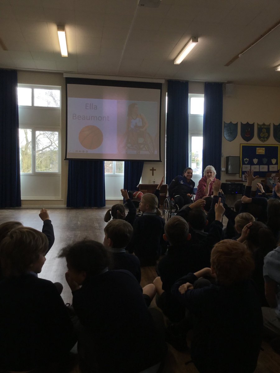 Thank you SO much to Ella and her mum for visiting St Mary’s today. It was amazing to see how enthusiastic the children were about learning about disability sport.
