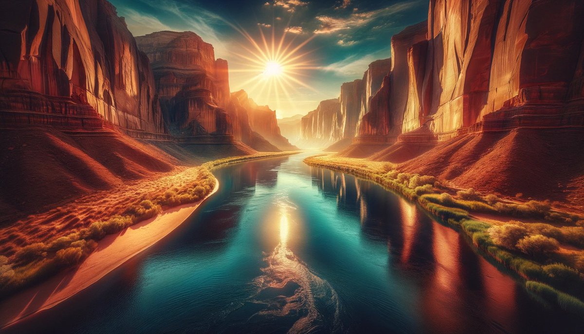 truthjblue's tweet image. The Strength of a Quiet River 🌊🕊️ Like a quiet river that carves canyons through the strongest rocks, gentleness shapes the world in profound ways. Let&apos;s flow with kindness and resilience. #QuietStrength #GentleFlow