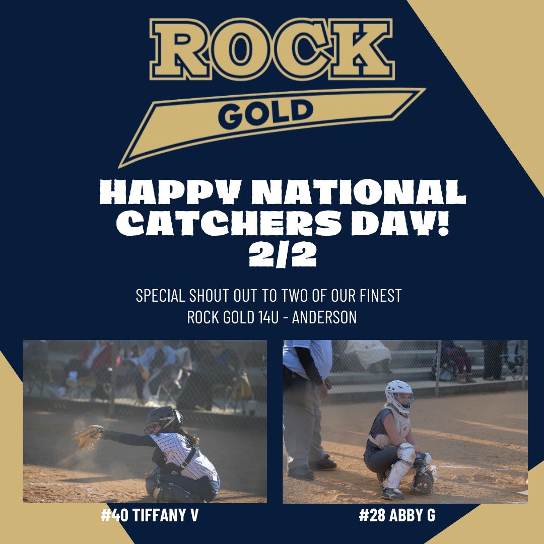 Happy #NationalCatchersDay 2/2! A special shoutout to our catching staff <a href="/TiffanyVG_40/">Tiffany Van Ginkel</a> <a href="/AbbyGalupo/">Abby Galupo</a> for all their hard work behind the dish. <a href="/ROCKGOLDVA/">ROCK GOLD VA ORG</a>