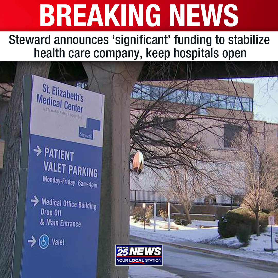boston25's tweet photo. BREAKING: Steward Health Care on Friday announced that the company has agreed to terms of a “significant financial transaction” that will help keep its Massachusetts hospitals open https://t.co/Ue8zF7gdcn https://t.co/SgIo95E3fk