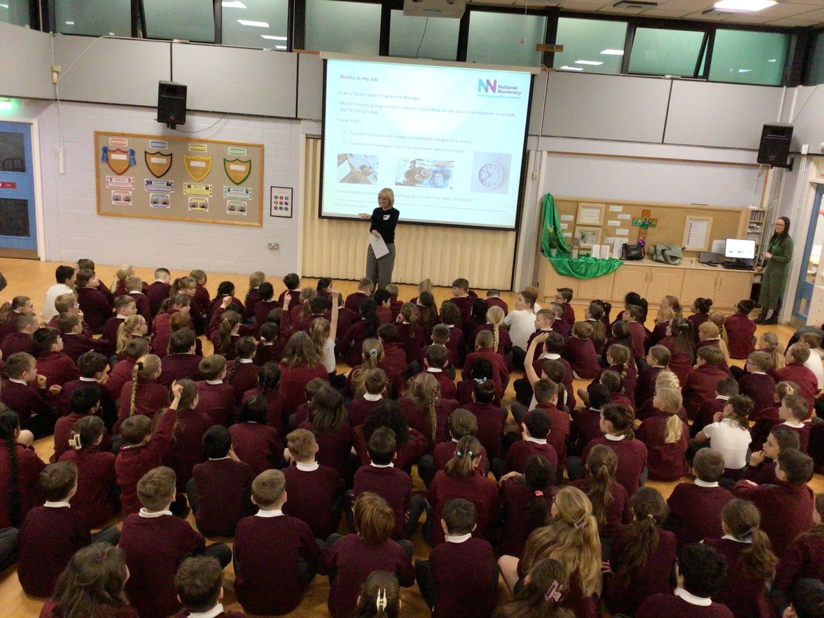 Thank you to <a href="/Nat_Numeracy/">National Numeracy</a> and Cathy from Vanquis Banking Group for a fantastic morning focused on mathematics.  We learnt about how important mathematics is and that is part of so many things that we do in our day to day lives.