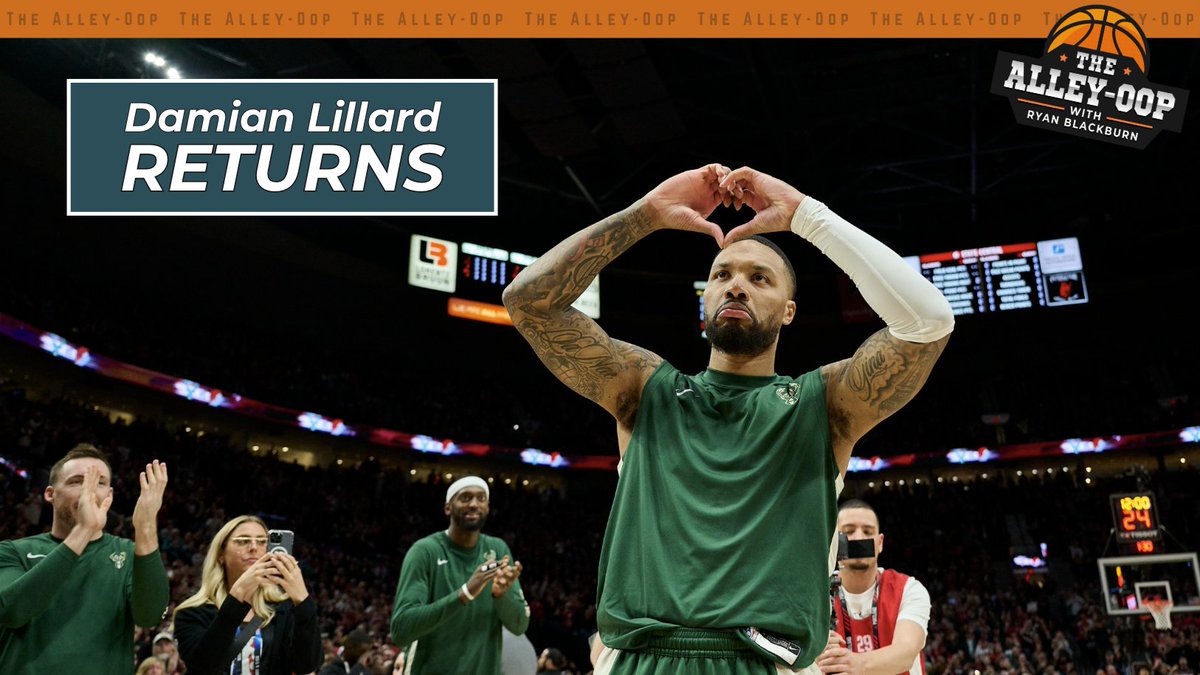 NBABlackburn's tweet photo. NEW @AlleyOopPod!

@DannyMarang joins for a great episode!

1⃣Behind the scenes of Damian Lillard's return to Portland
2⃣Where the rebuild stands
3⃣Whether Jerami Grant or Malcolm Brogdon will move at trade deadline

https://t.co/19hUD0CvAn https://t.co/fr4mLMPksW