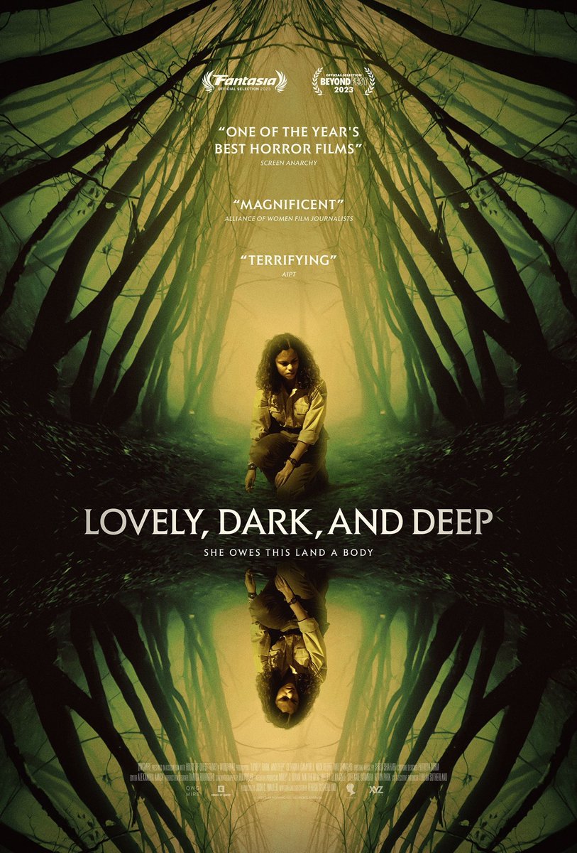 Cosmic and darkly twisting folk horror LOVELY,DARK AND DEEP arrives on VOD February 22nd from @XYZFilms