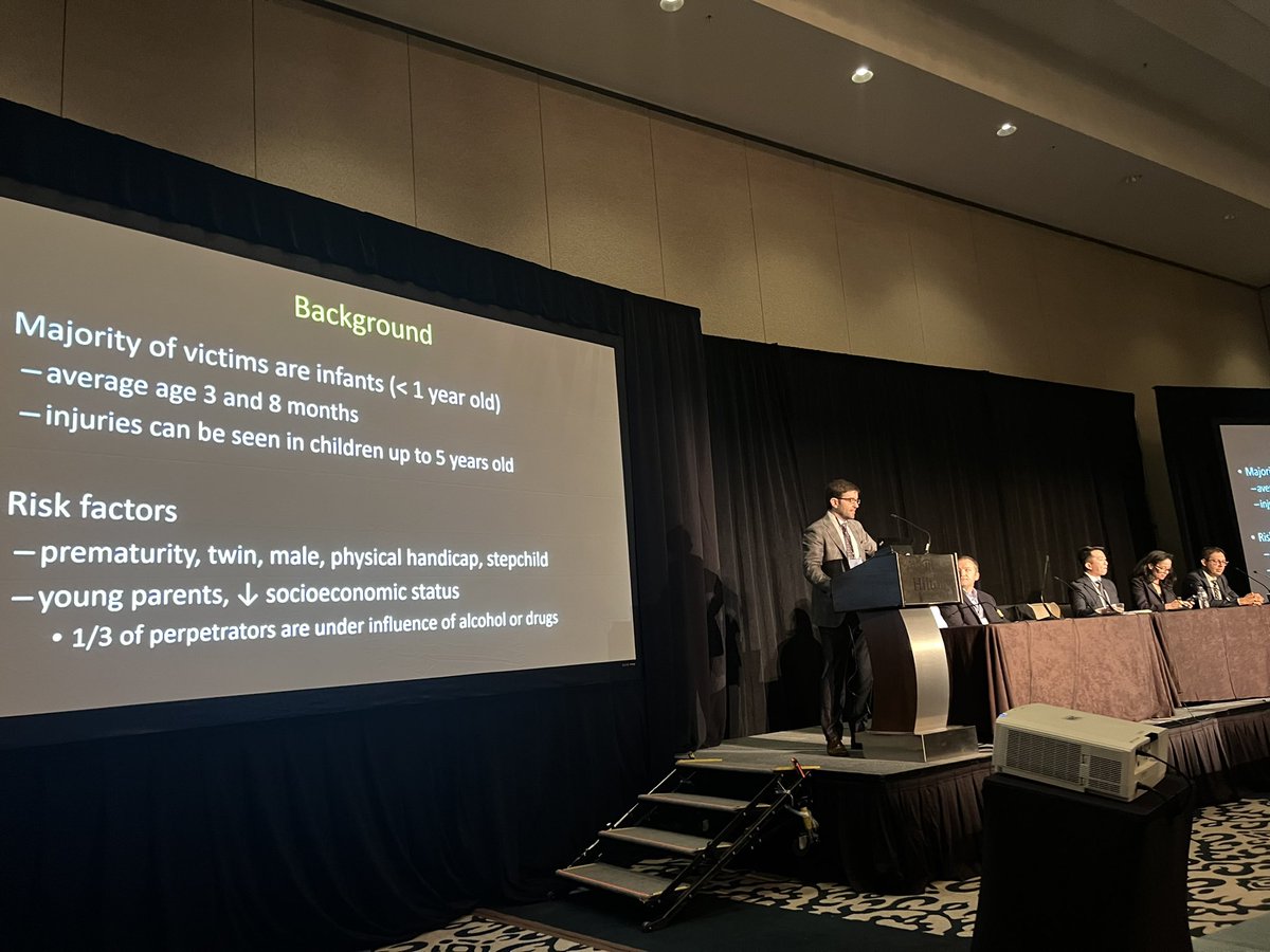 Hygienic learning here with the phenomenal <a href="/MirskyDavid/">David Mirsky</a> at the <a href="/SocPedRad/">The Society for Pediatric Radiology</a> Child Abuse Imaging Course. Great reference led by <a href="/stikkman11/">Asthik Biswas</a> on screen, illustration by <a href="/ibrahemalbalkhi/">Ibrahem Albalkhi</a>. Ref: Imaging of Abusive Head Trauma in Children. Neuroimaging Clin N Am. 2023 May;33(2):357-373.