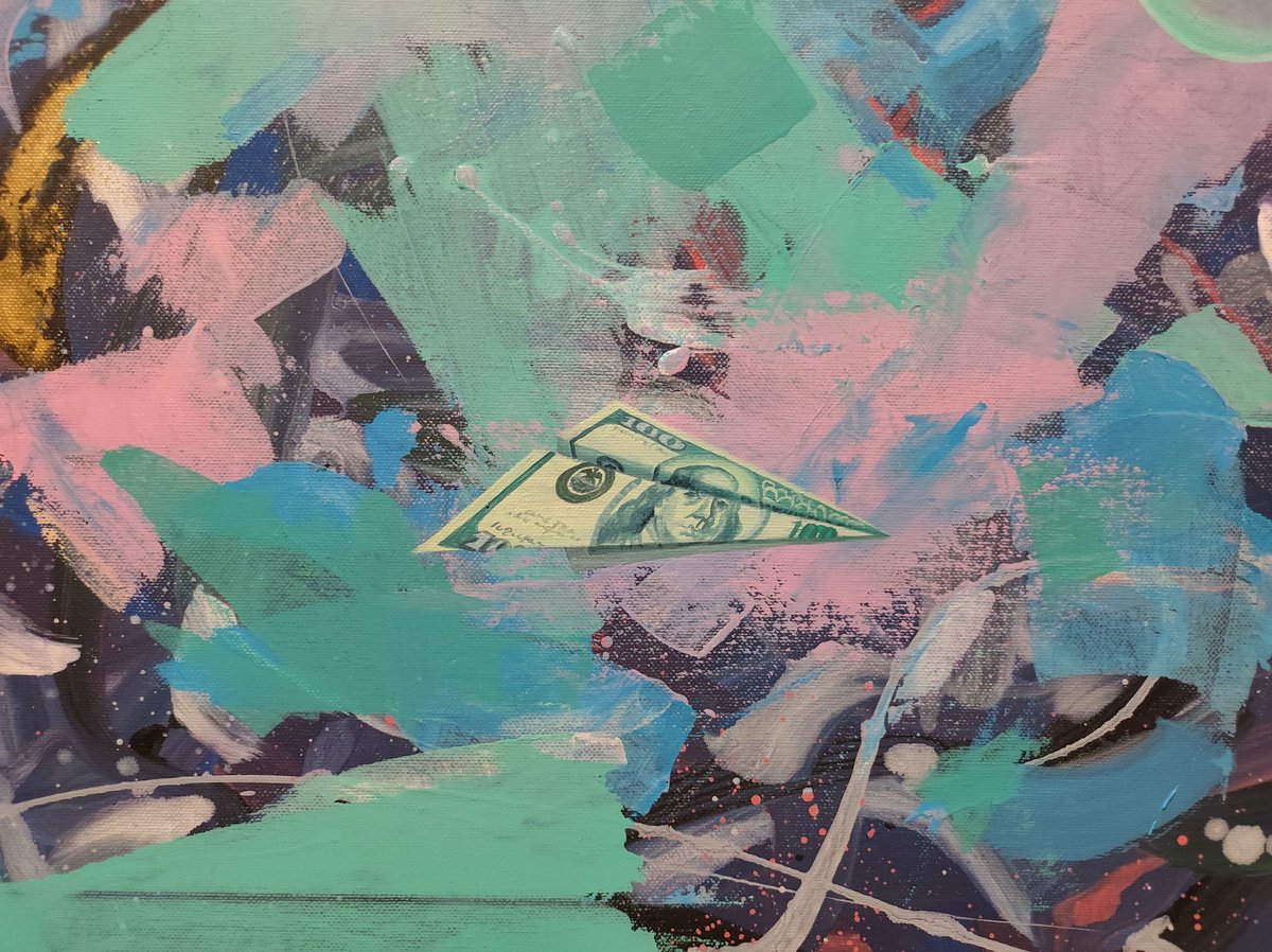 ChernetskaVira's tweet photo. Details📍painting saatchi art
#saatchiart #chernetskavira #sale #painting #money #Dollar #abstract #aviable #TwitterX #flying #airplane #ukraineartist https://t.co/gGxQYQkyJ0