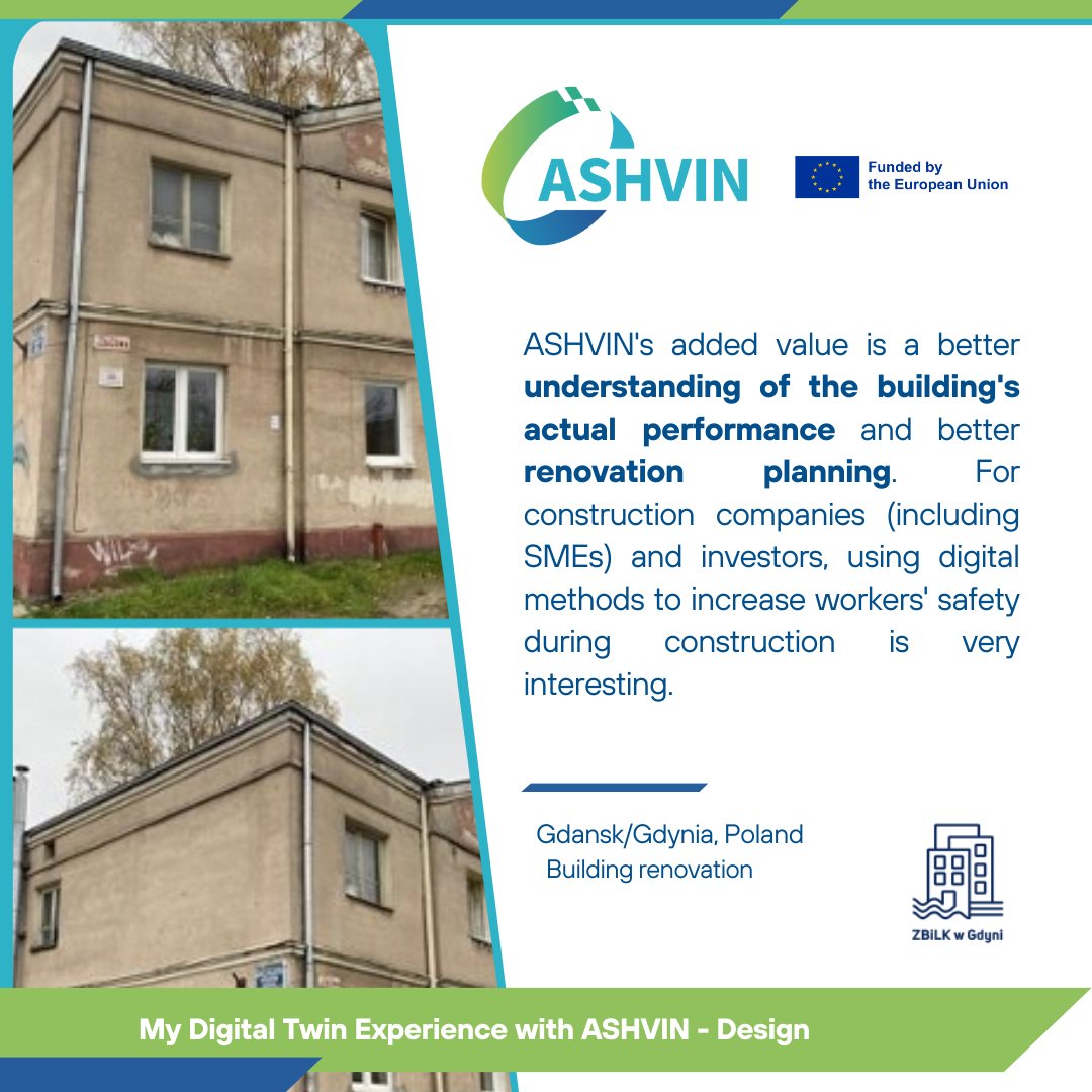 AshvinH2020's tweet image. 💫🗣#MyDigitalTwinExperience

📍After implementing the real-world #ASHVINDemonstrator in Gdansk/Gdynia in Poland, we have compiled our added value and suggestions for further development.

Check them out👇

#SmartBuilding #DigitalTwins