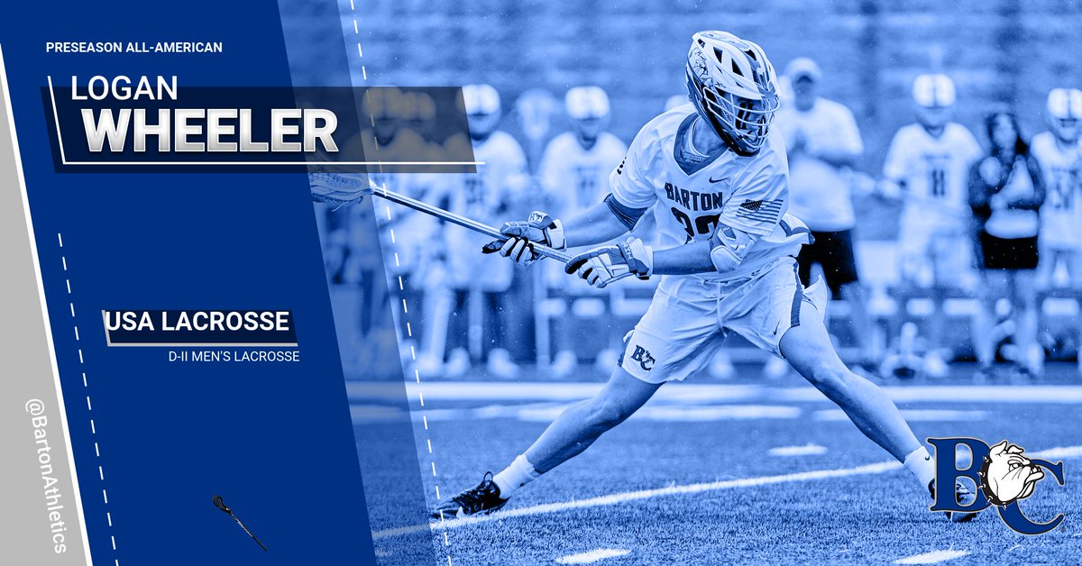 Congrats to Barton's Logan Wheeler:  2024 <a href="/NCAADII/">NCAA Division II</a> <a href="/USALacrosseMag/">USA Lacrosse Magazine</a> Preseason All-American! . 🥍🥍🥍🥍. <a href="/barton_menslax/">Barton Men’s Lacrosse</a>