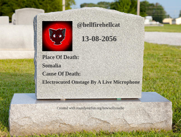 hellfirehellcat's tweet image. This is how and when I will die funxgames.me/howwillyoudie?…

⠀