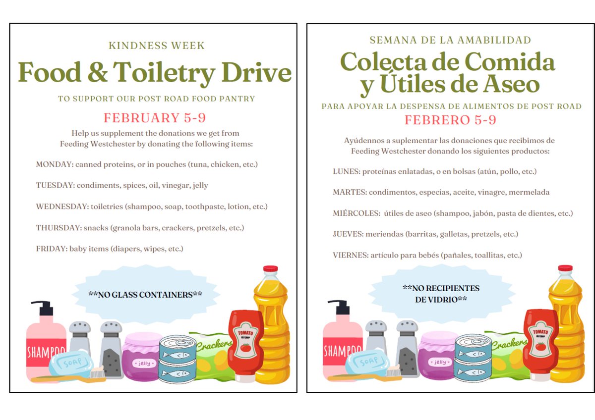 Post Road PTA (@postroadpta) on Twitter photo Next week is Kindness Week. Students are invited to participate in a friendly competition to support our Post Road Market. The grade with the most donations will be the winners of the SOUPer Bowl! <a href="/postroadschool/">Post Road School</a> <a href="/DrJosephRicca/">WPCSDSuper</a> <a href="/PRlibrarylady/">Post Road Library Media Center</a> <a href="/RSpedafino/">Mr. Spedafino</a> Next week is Kindness Week. Students are invited to participate in a friendly competition to support our Post Road Market. The grade with the most donations will be the winners of the SOUPer Bowl! <a href="/postroadschool/">Post Road School</a> <a href="/DrJosephRicca/">WPCSDSuper</a> <a href="/PRlibrarylady/">Post Road Library Media Center</a> <a href="/RSpedafino/">Mr. Spedafino</a>