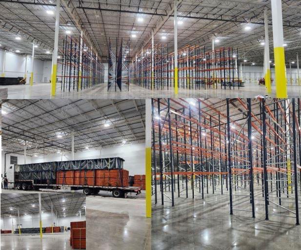 We are working on a new in Maryland. This is what our crews completed on just the first day of install! We get things done. 💪 #materialhandling #palletrack