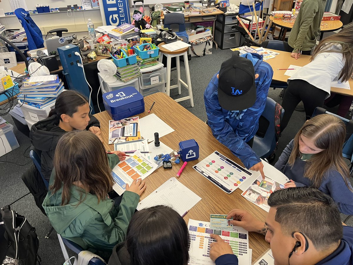 RuthGibsonES's tweet photo. 6th grade participated in CTE Breakout Boxes. #CTEBreakoutBox #WorkEDBreakoutBox https://t.co/Mbm5pNYOGI