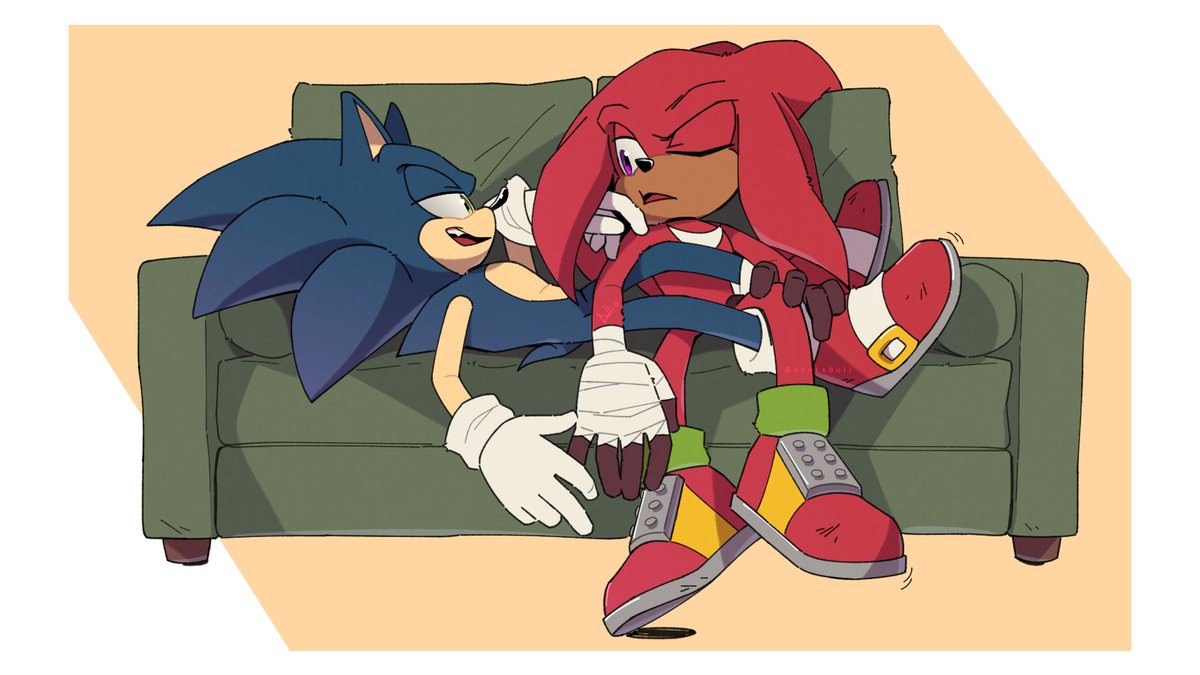 💬 obliviously comfortable 💬 #SonicTheHedgehog #KnucklesTheEchidna #sonknux