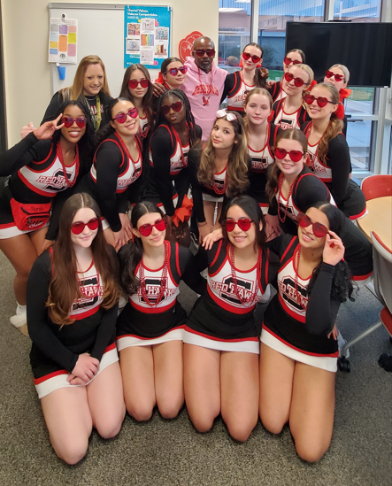 MrRich_SHS's tweet photo. Good luck to our 2x defending state champion cheer squad as they head off to defend their title.  Can you say 3-peat!!
GoRedhawks!!
Winstateagain!! https://t.co/RBWcAa7A8o