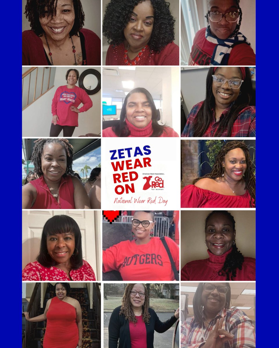 Omega Mu Zeta Wears Red For 
National  Wear Red Day❤️

#WearRedDay #GoRedForWomen #americanheartassociation #AmericanHeartMonth #ZPhiB #zetashaveheart #NewJerseyZetas #GoodHealthWINs #ZHOPE #HeartHealth