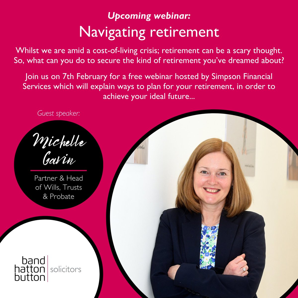 Even if your retirement may be many years away, it may be time to start planning ahead to ensure you are ready for the next stage in your life and can secure the future you desire.  Sign up for our, 'Navigating Retirement' webinar, taking place next week:

zoom.us/webinar/regist…