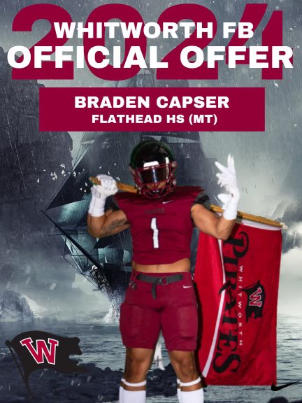 I am thrilled to be given an offer from Whitworth to further my academic and athletic career. Thank you to Coach Sandberg and the Whitworth staff for the opportunity! 

<a href="/coachsandberg/">Rod Sandberg</a> <a href="/WhitworthFB/">Whitworth FB</a> <a href="/Hong_808/">Hong_808</a>