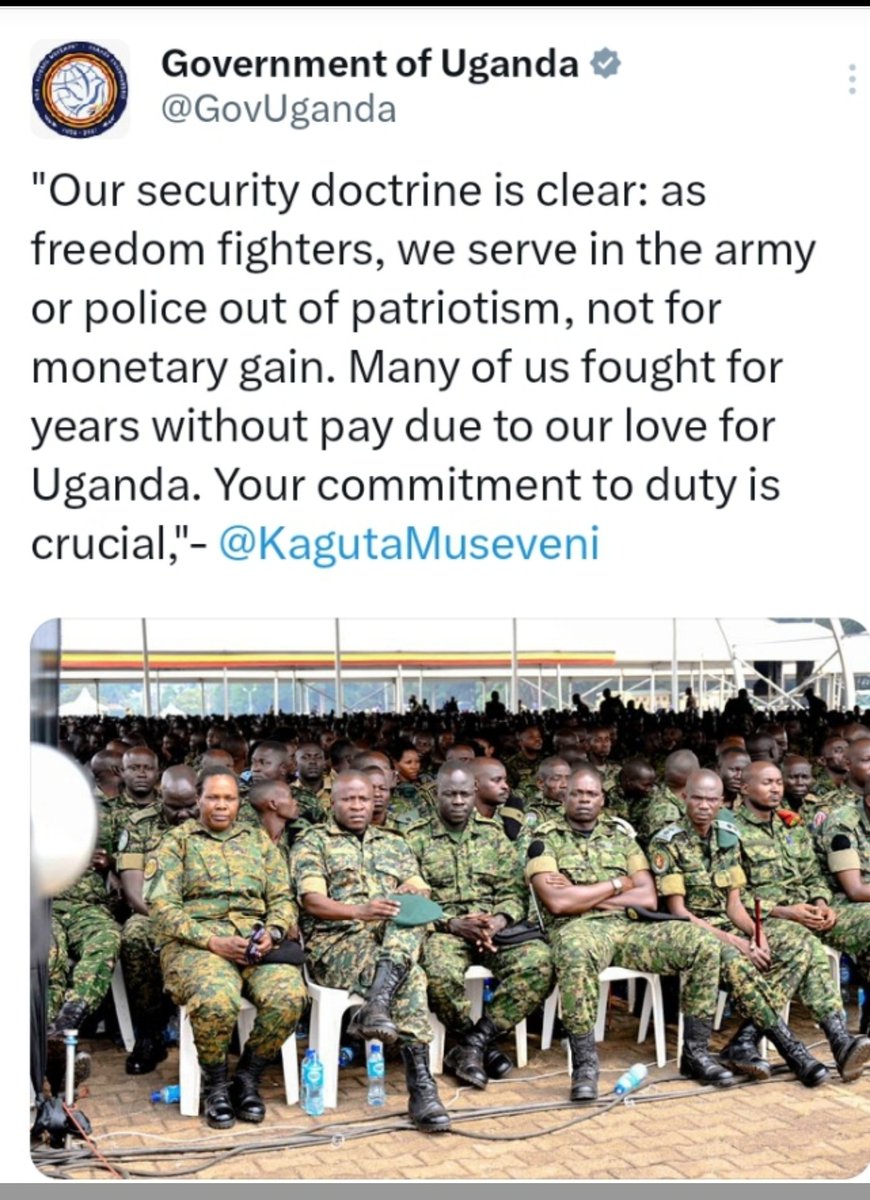 We shall fight for free as long as non of the fighters is accumulating fortune. We should all go back home with similar satisfaction. The president should know that all the fighters are reaping big from their sweat because they all sacrificed at same point.
