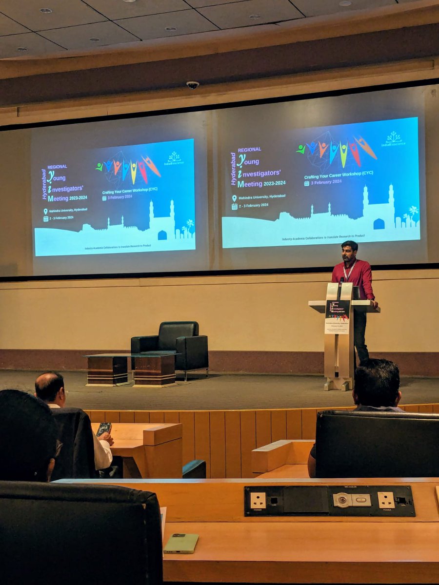 sanjeevkchy's tweet photo. We had a great first day at RYIM-Hyderabad @MahindraUni. We witnessed a vibrant assembly of seasoned experts and young investigators, with strong representation from both academia &amp; industry.#RYIMHyderabad @IndiaBioscience @visu_bio @manjkira564 @runakuley @CLS4MU @yathishJachar https://t.co/CWMZFPHqfn