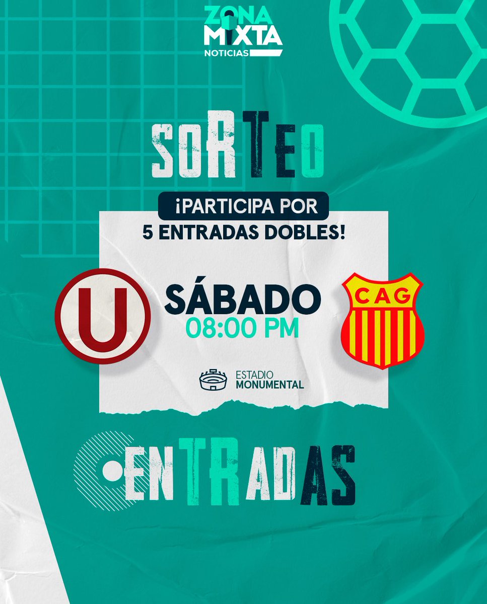 MovistarDeporPe's tweet image. ¡SORTEAMOS 5 ENTRADAS DOBLES PARA EL UNIVERSITARIO VS ATLÉTICO GRAU EN EL MONUMENTAL! 🏟️🎉

Para participar, sigue estos pasos:

1) Sigue a @MovistarDeporPe 
2) Dale like y RT a esta publicación 
3) Comenta esta publicación con una foto en el estadio alentando a tu club…