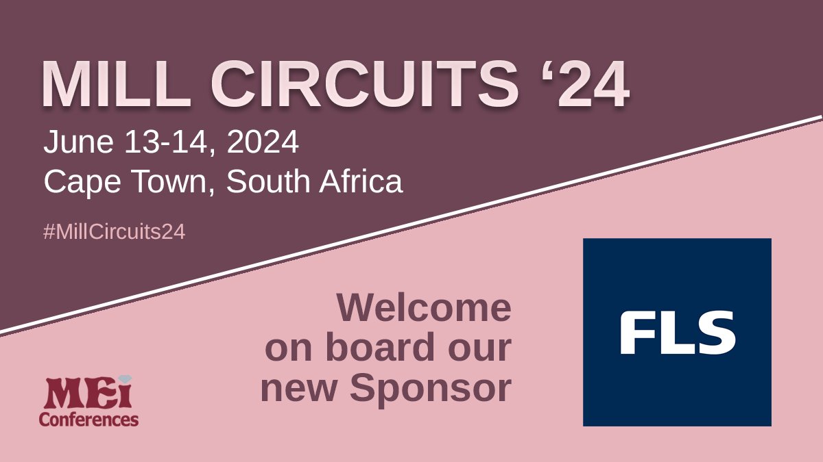 We are delighted to announce that FLSmidth are sponsoring #MillCircuits24 this June!

flsmidth.com

mei.eventsair.com/mill-circuits-…

#mining #mineralprocessing #mineralsengineering #millcircuits #flowsheets #optimization #plantdesign #circuitdesign