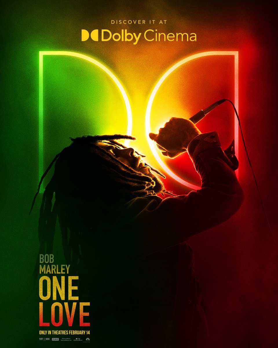 Feel the rhythm, embrace the message.

Get tickets now for Bob Marley: One Love - In #DolbyCinema February 14. #BobMarleyMovie #OneLoveMovie dolbylabs.co/BobMarleyOneLo…