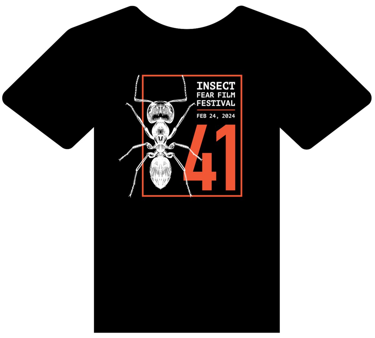 This year’s IFFF41 T-shirts, designed by Grace O’Brien, will be available for purchase during the Festival on Saturday, February 24th, in Foellinger Auditorium!

We will have youth and adult short-sleeve and adult long-sleeve shirts. Join us to get yours!