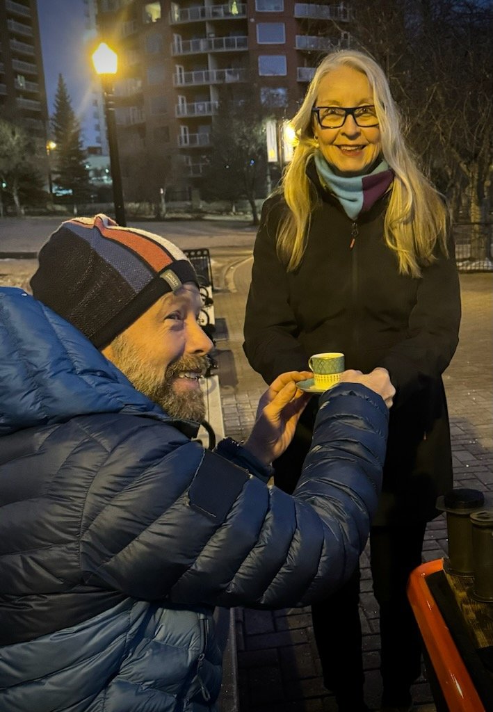 Thank you @handlebarista! Version 2.0 is awesome! #Yegbike #CoffeeOutside