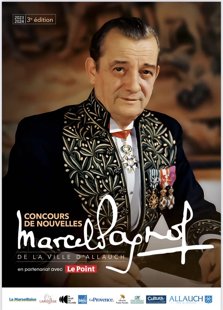 🖊️ Nouvelle édition du grand Concours de nouvelles <a href="/MarcelPagnol/">Marcel Pagnol</a> : remise des prix ce samedi à 17h30 à #Allauch !
📍Toutes les infos ici 👉 allauch.com/actualites/cer…