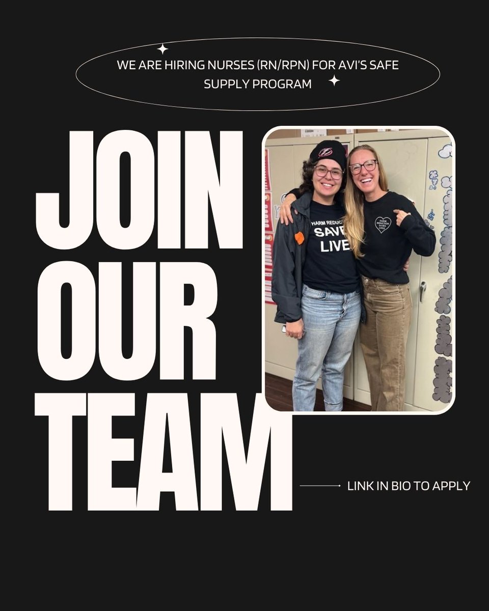 AVI’s SAFER program is hiring RNs and RPNs to support our South Island safe supply initiatives. Further details regarding the posting can be found via the following link: lnkd.in/guNQ4rfn