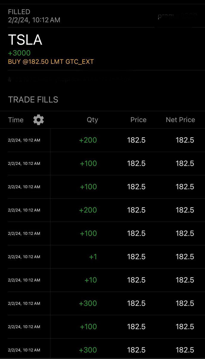 EvasTeslaSPlaid's tweet photo. I bought 3000 shares of $TSLA @Tesla this morning at $182.50 at 10:12 am. IMO the market is total manipulation!!! Shame on market makers!!! https://t.co/Vh87zon4pp