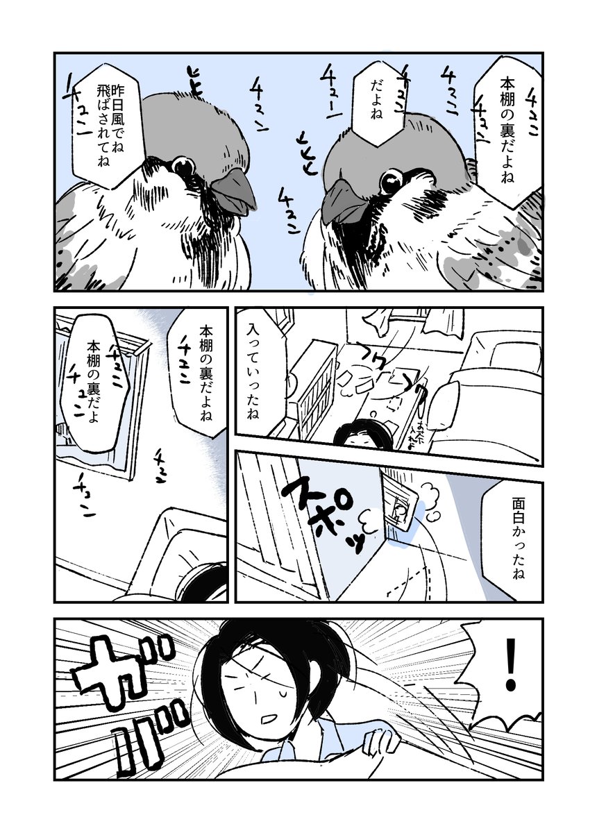 スズメは見ていた #人から聞いた不思議な話を漫画にしてみた #漫画が読めるハッシュタグ