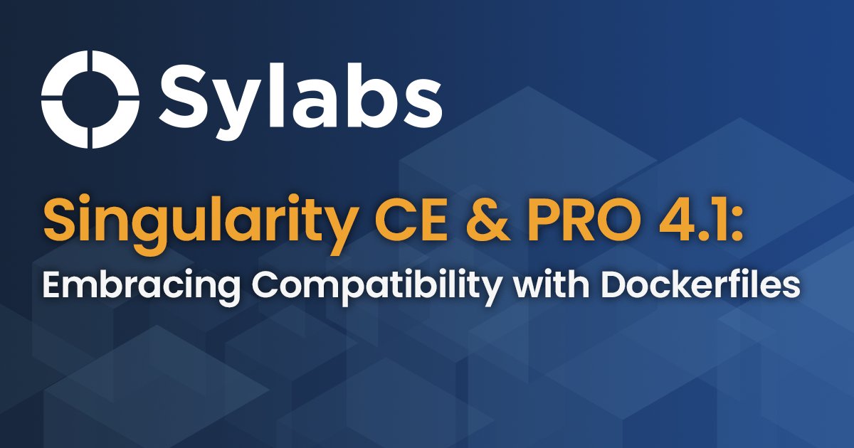 SingularityCE 4.1 is out now and we just published a blog post that shows off some of its new compatibility features! bit.ly/3OpVMAM